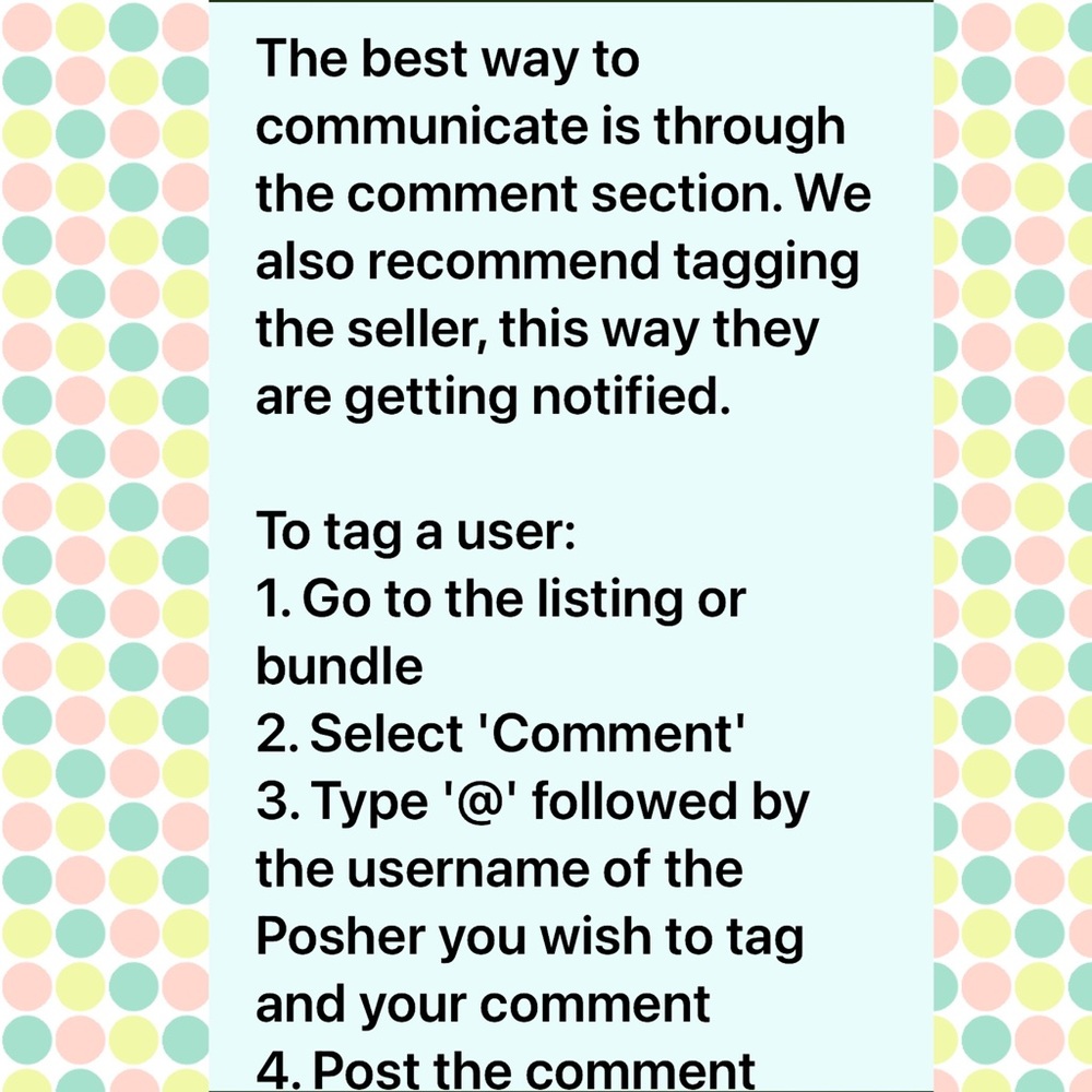 ⭐️Tips⭐️ 4 New Poshers - Picture 10 of 10
